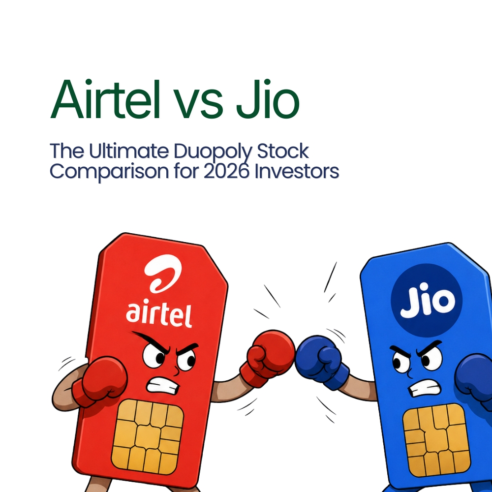 Featured image for Airtel vs Jio: The Ultimate Duopoly Stock Comparison for 2026 Investors